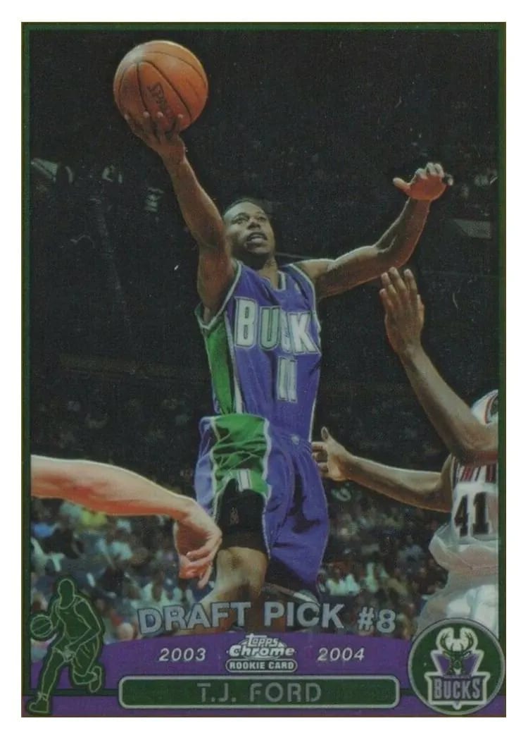 2003 Topps Chrome T.J. Ford #118 card