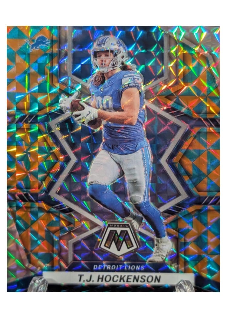 2022 Panini Mosaic Base Set T.J. Hockenson Tessellation #68 card