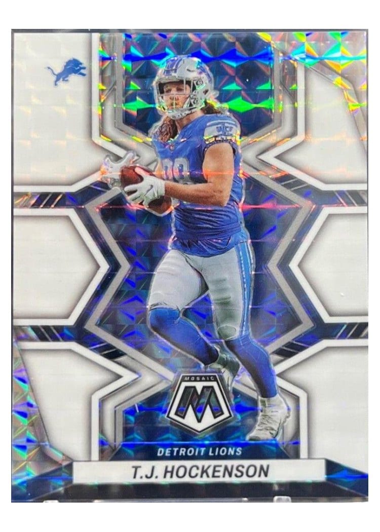 2022 Panini Mosaic Base Set T.J. Hockenson White #68 card