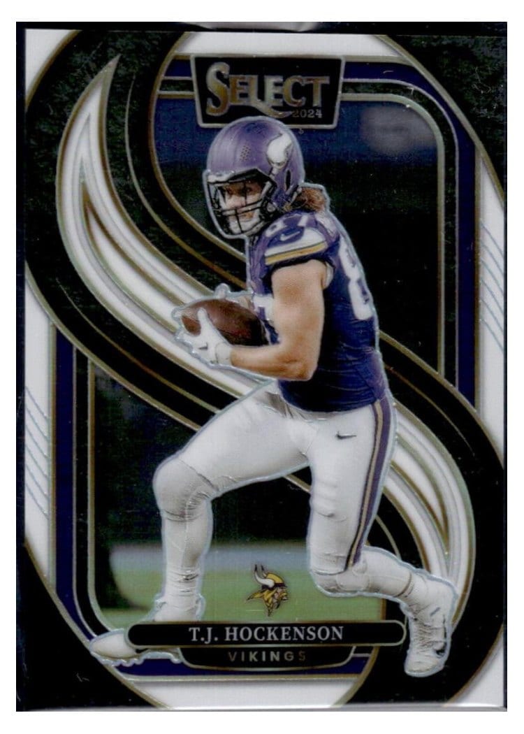 2024 Panini Select Base Set T.J. Hockenson White Prizm #194 card