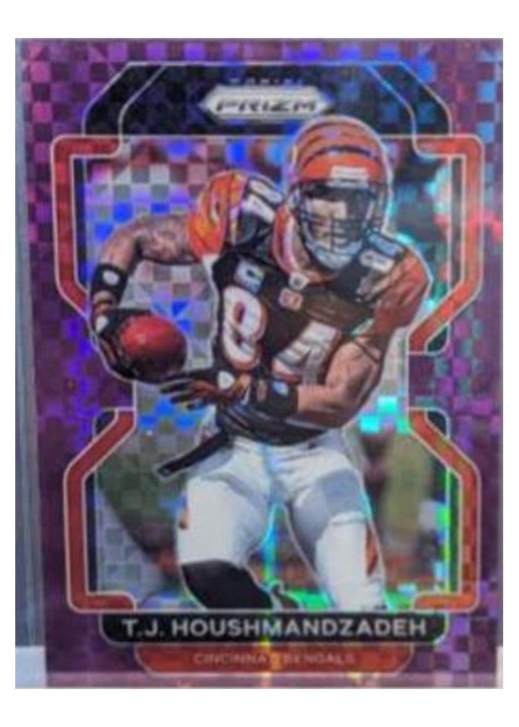 2021 Panini Prizm Base Set T.J. Houshmandzadeh Purple Power Prizm #279 card
