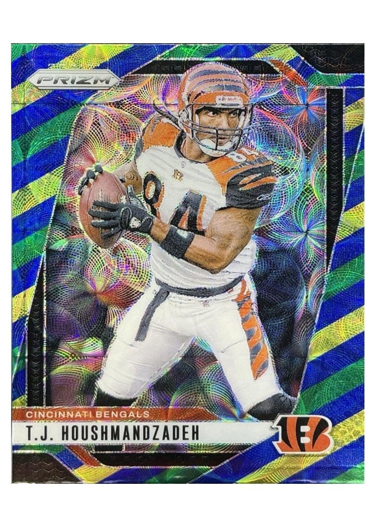 2024 Panini Prizm Base Set T.J. Houshmandzadeh Choice Blue Yellow Green #63 card