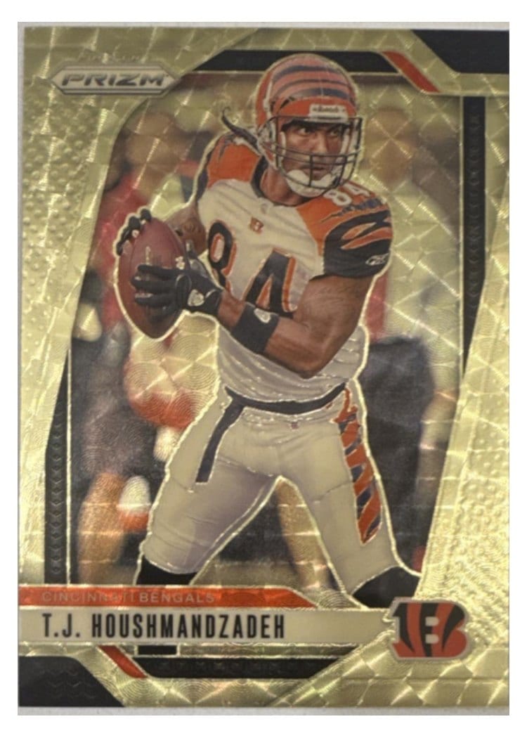 2024 Panini Prizm Base Set T.J. Houshmandzadeh Gold Vinyl #63 card