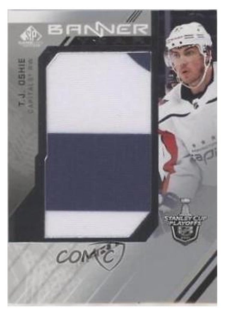 2021-22 SP Game Used 2021 NHL Stanley Cup Playoffs Banner Year Relics T.J. Oshie #BYSC-TO card