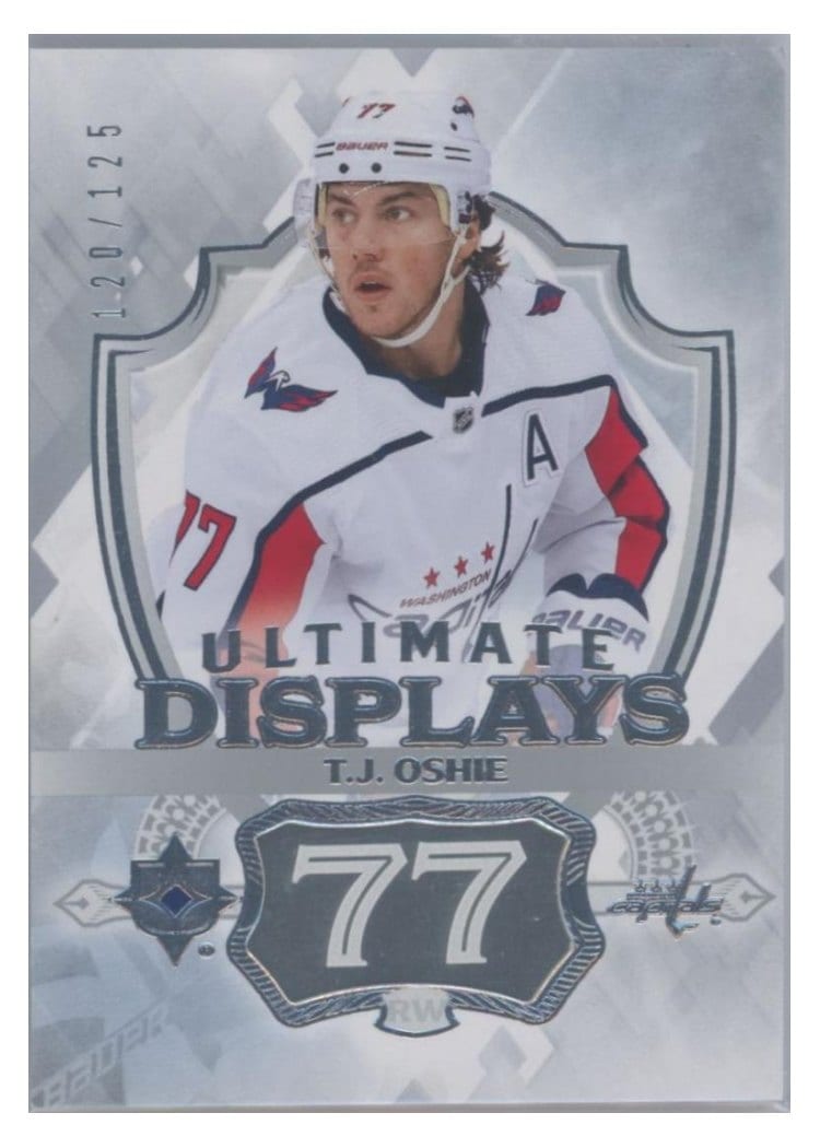 2023-24 Upper Deck Ultimate Collection Ultimate Displays T.J. Oshie #UD-TO card