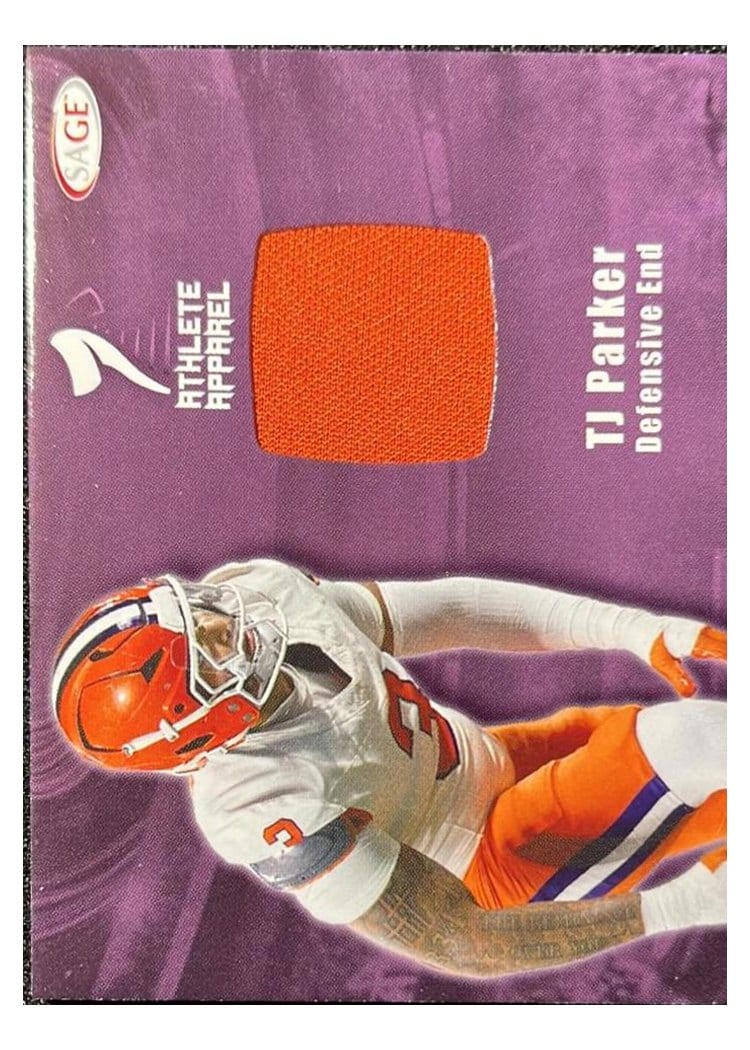 2026 SAGE Football Athlete Apparel T.J. Parker #AA-TJP card