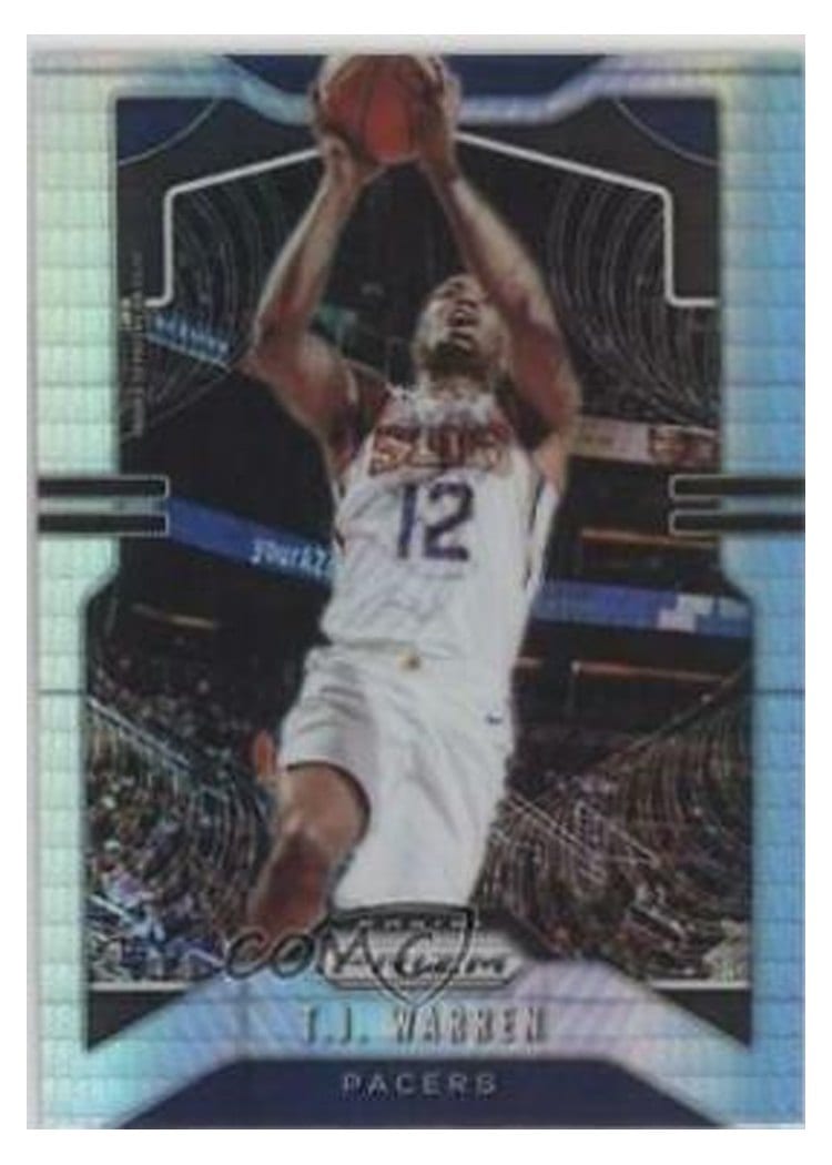 2019-20 Panini Prizm Base Set T.J. Warren Hyper Prizm #228 card