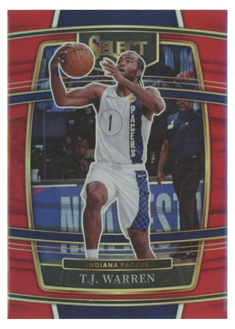 2021-22 Panini Select Base Set T.J. Warren Red Prizm #6 card