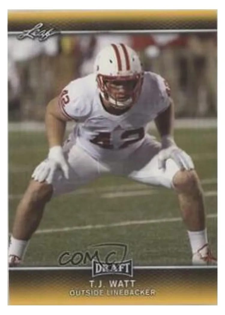 2017 Leaf Draft T.J. Watt #62 card
