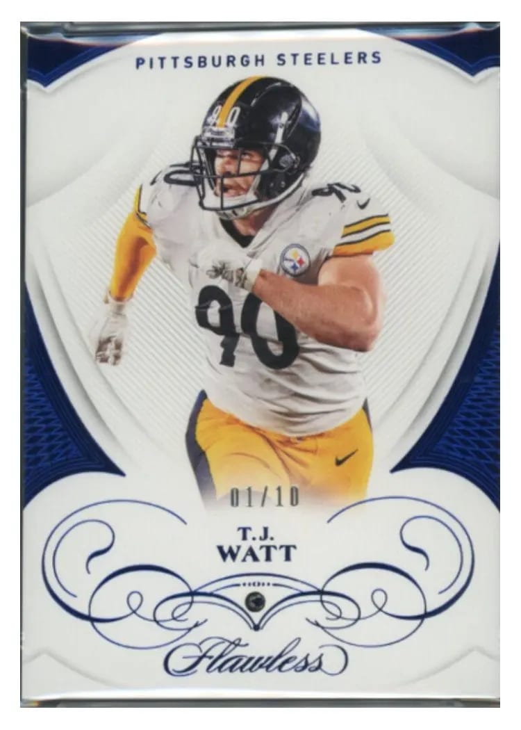 2019 Panini Flawless Base Ruby T.J. Watt #57 card
