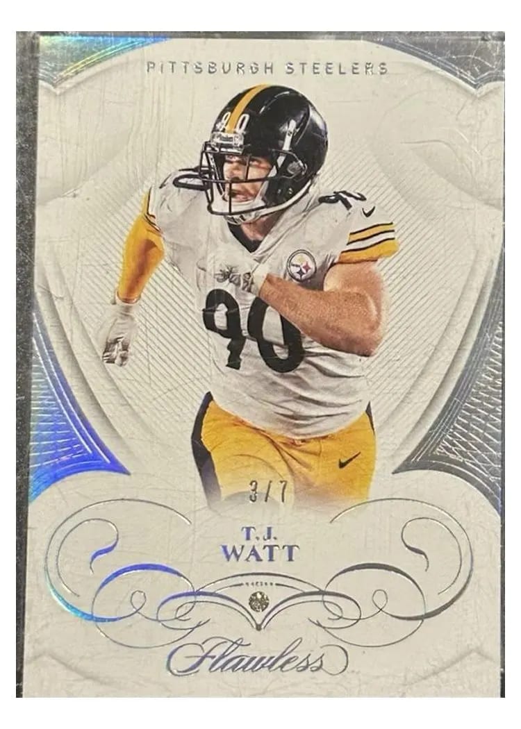 2019 Panini Flawless Base Ruby T.J. Watt #57 card