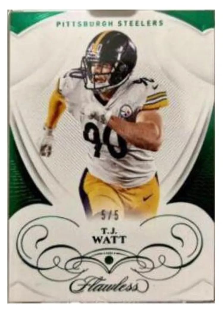 2019 Panini Flawless Base Ruby T.J. Watt #57 card