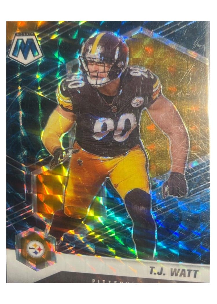 2021 Panini Mosaic Base Set T.J. Watt #172 card