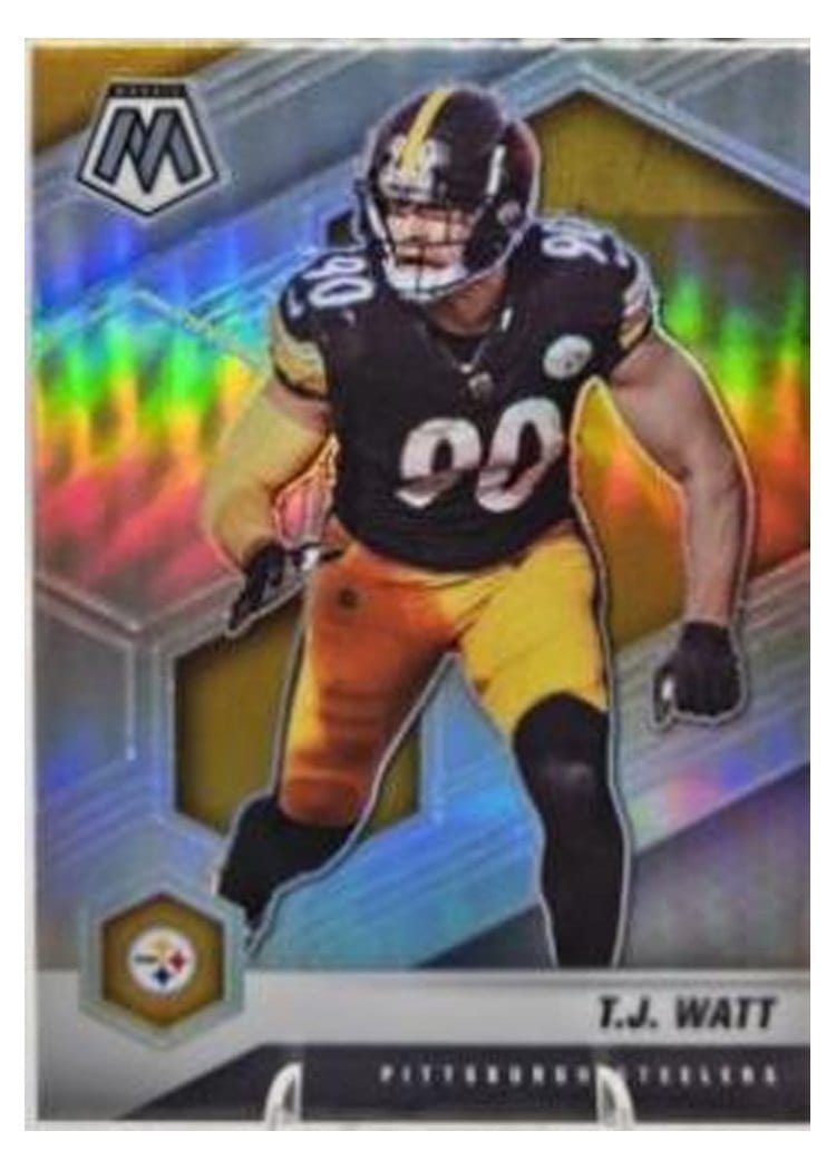 2021 Panini Mosaic Base Set T.J. Watt #172 card