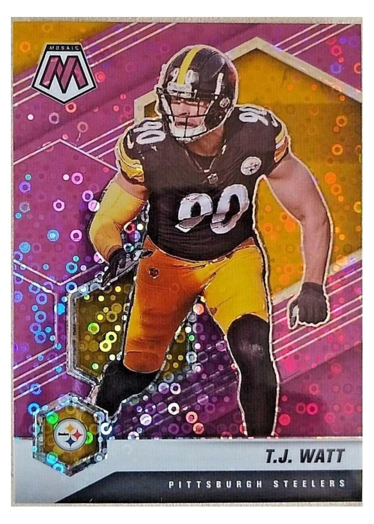 2021 Panini Mosaic Base Set T.J. Watt #172 card