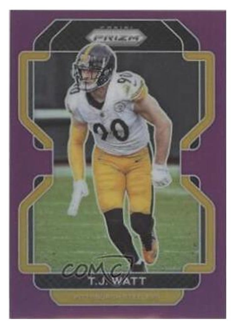 2021 Panini Prizm Base Set T.J. Watt #255 card