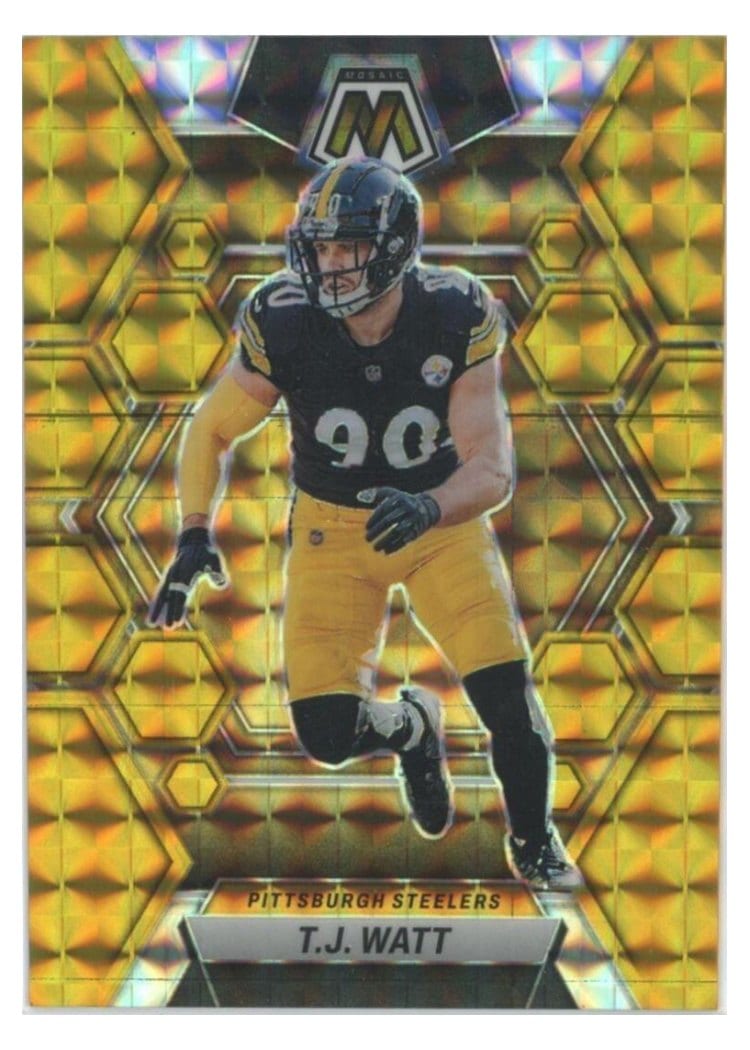 2023 Panini Mosaic Base Set T.J. Watt #205 card