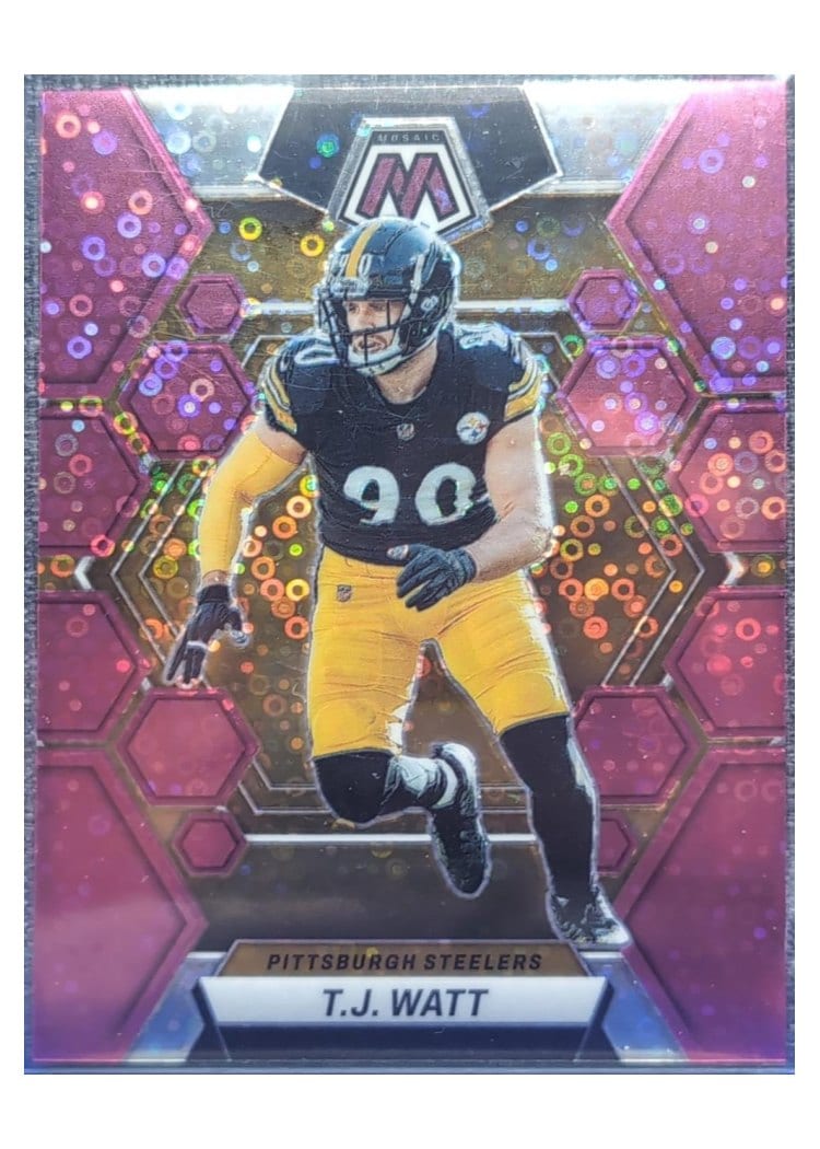 2023 Panini Mosaic Base Set T.J. Watt #205 card