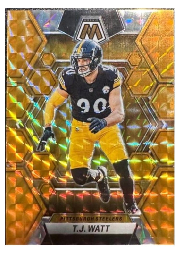 2023 Panini Mosaic Base Set T.J. Watt #205 card