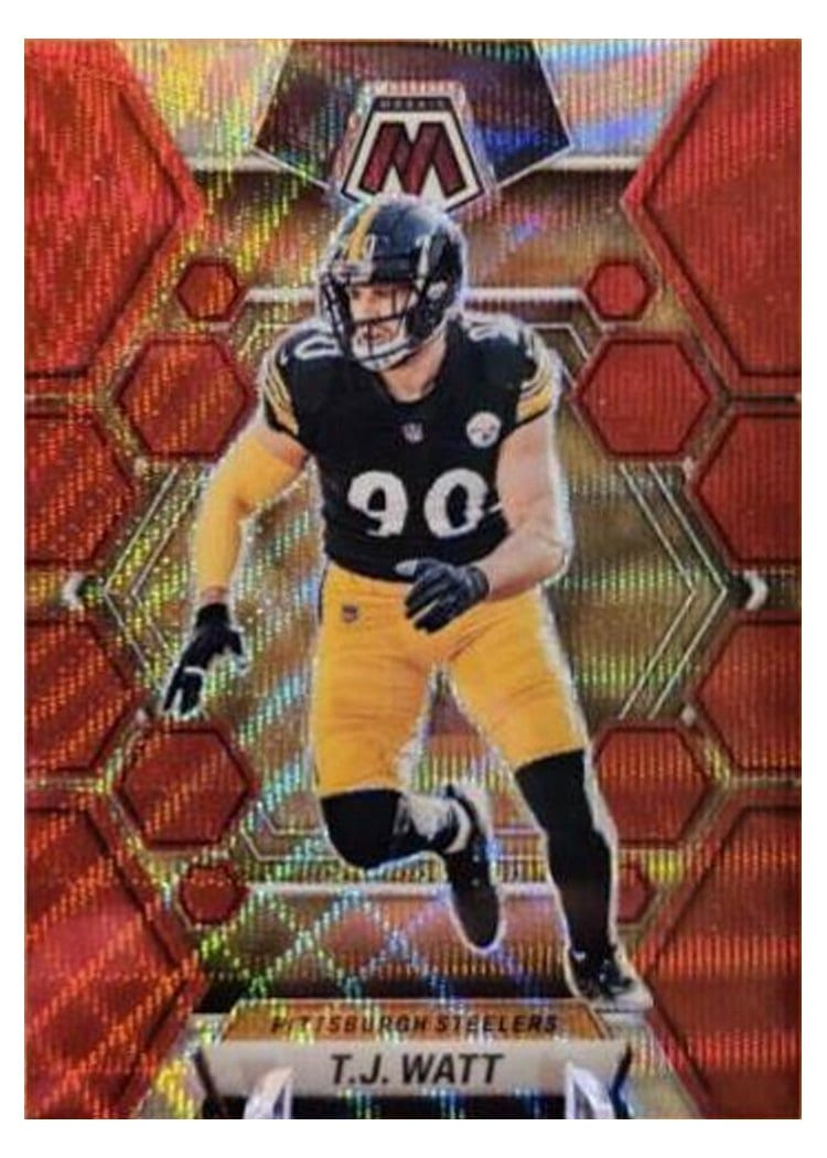 2023 Panini Mosaic Base Set T.J. Watt #205 card
