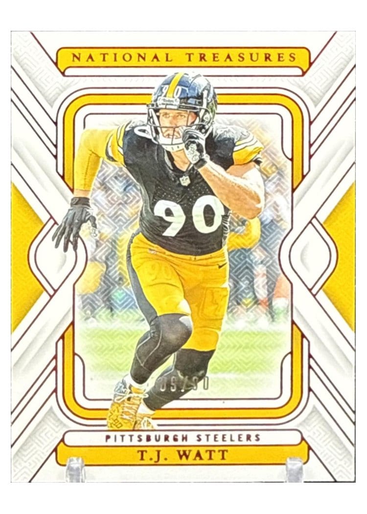 2024 Panini National Treasures Base Set T.J. Watt #83 card