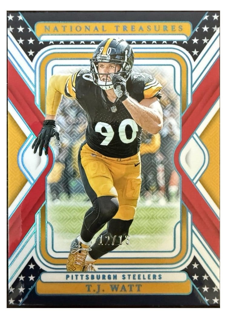 2024 Panini National Treasures Base Set T.J. Watt #83 card