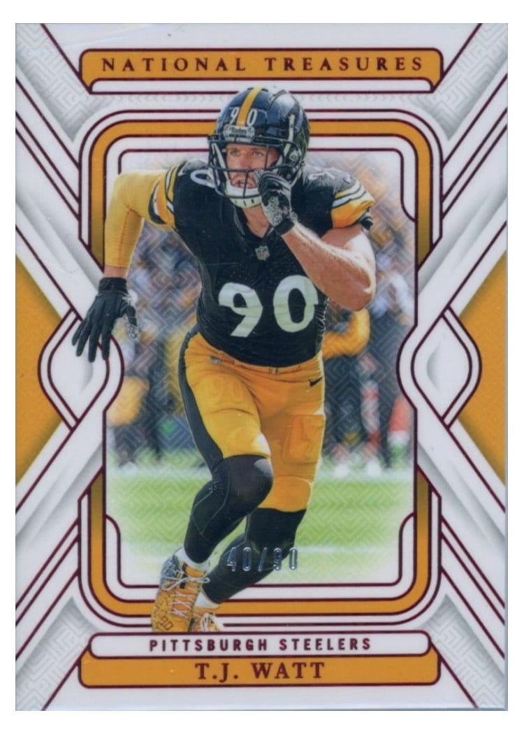 2024 Panini National Treasures Base Set T.J. Watt #83 card