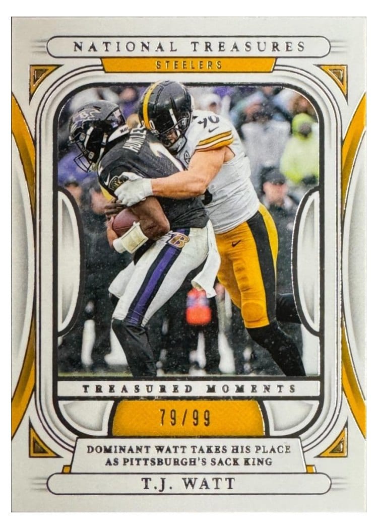 2024 Panini National Treasures Treasured Moments T.J. Watt #8 card