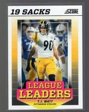 2024 Score League Leaders T.J. Watt #LL-TWT card