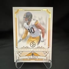 2025 Panini National Treasures Base Set T.J. Watt #85 card