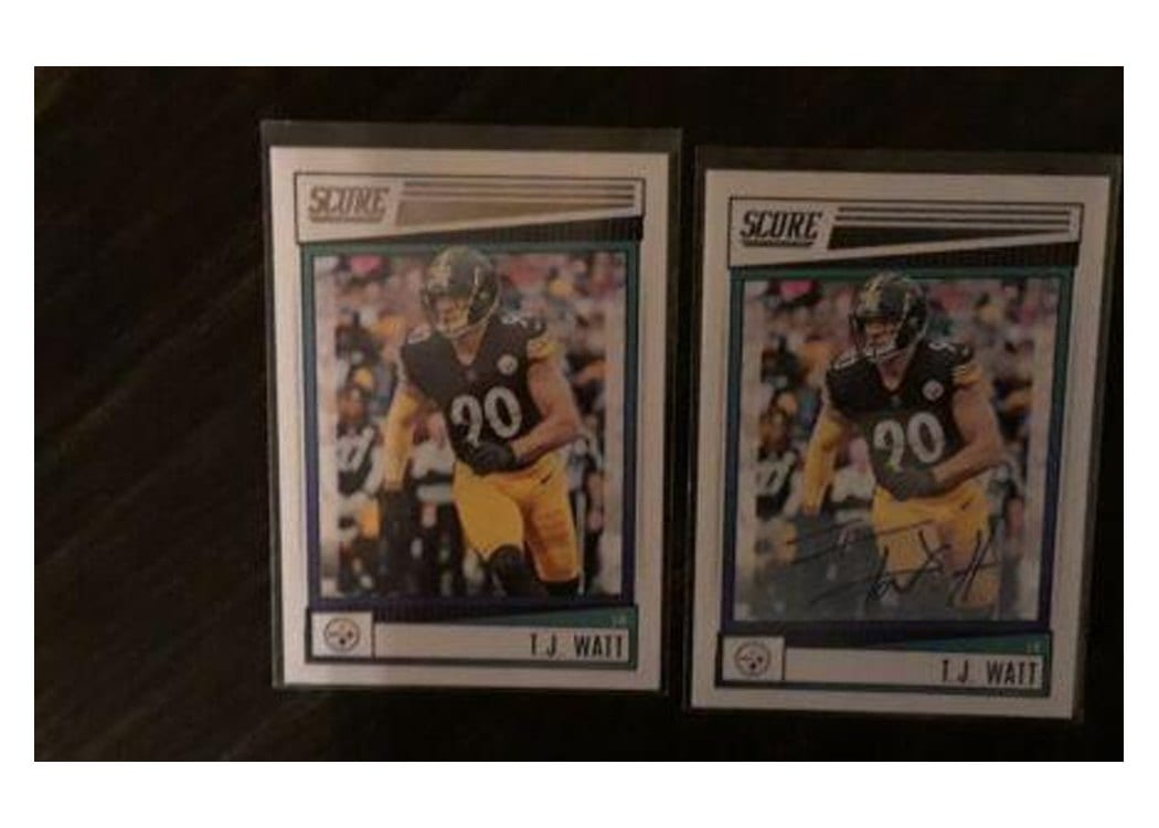 2025 Panini National Treasures Old Glory Signature T.J. Watt #22 card
