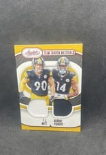 2025 Panini Absolute Team Tandem Materials T.J. Watt / Minkah Fitzpatrick #TTM-PIT card