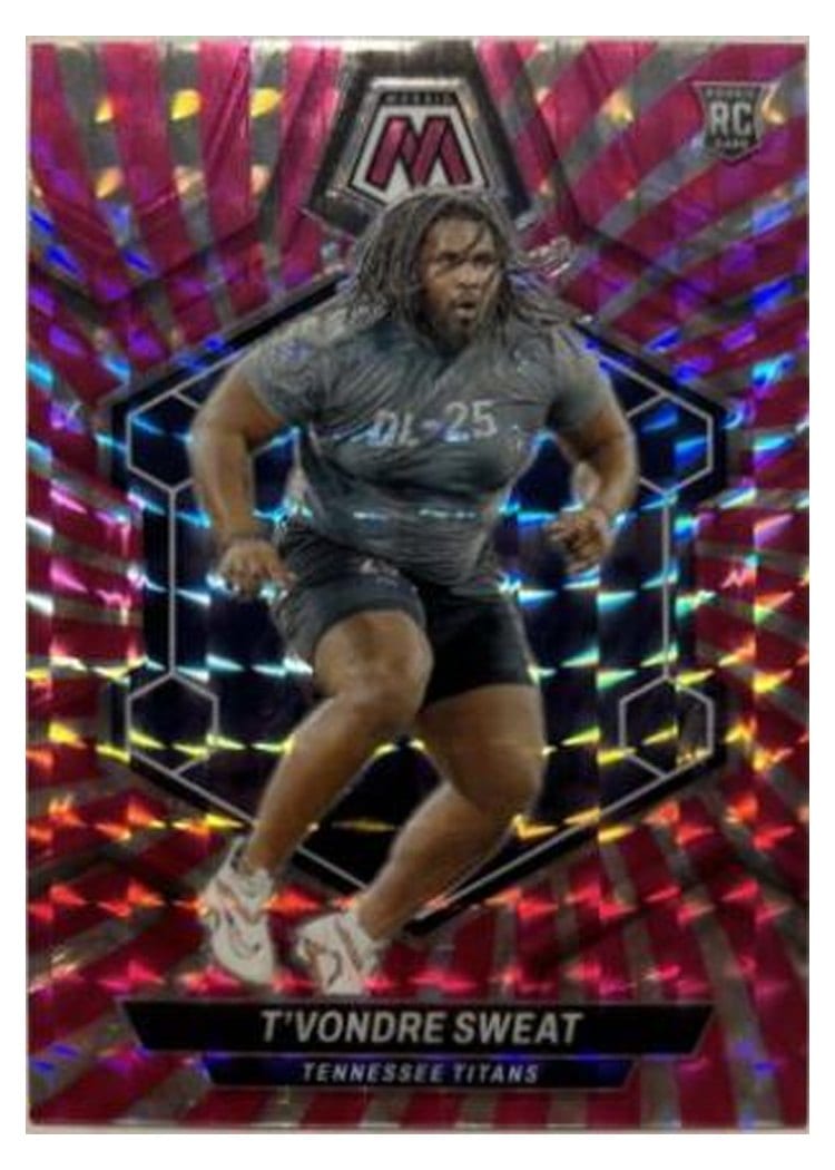 2024 Panini Mosaic Base Set T'Vondre Sweat Pink Swirl #338 card