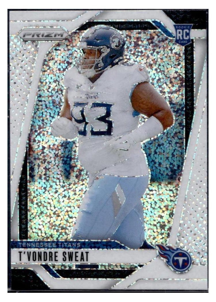 2024 Panini Prizm Base Set T'Vondre Sweat White Sparkle #394 card