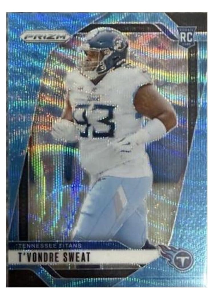 2024 Panini Prizm Base Set T'Vondre Sweat Blue Wave #394 card