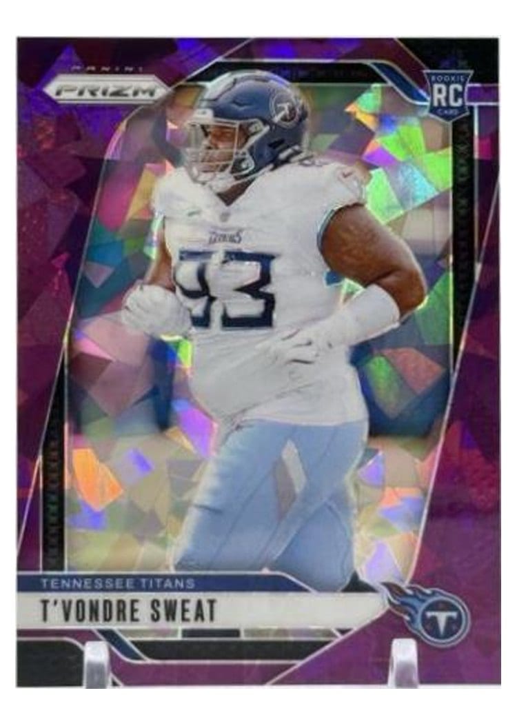 2024 Panini Prizm Base Set T'Vondre Sweat Purple Ice #394 card
