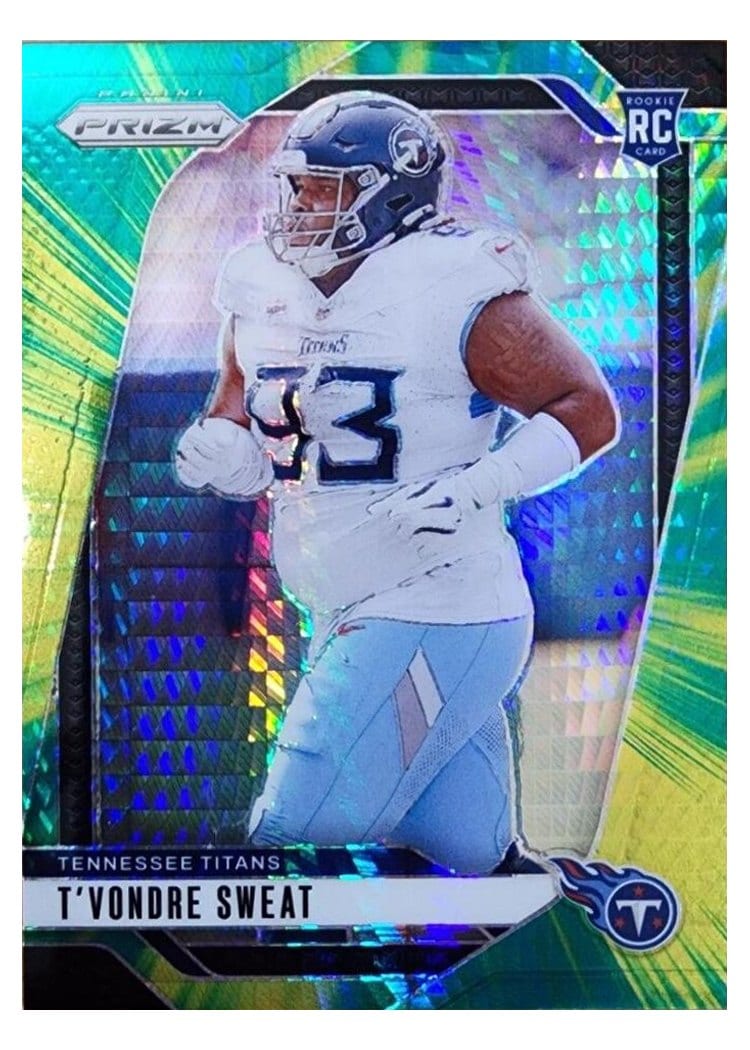 2024 Panini Prizm Base Set T'Vondre Sweat Hyper #394 card