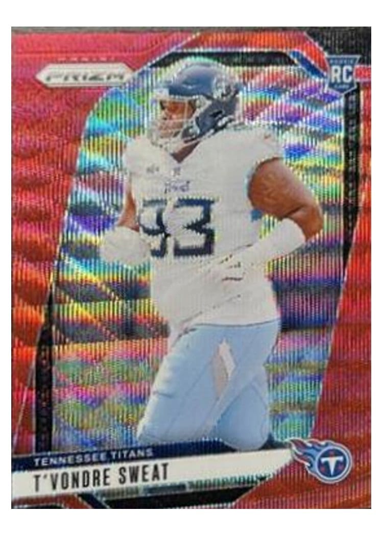 2024 Panini Prizm Base Set T'Vondre Sweat Red Wave #394 card