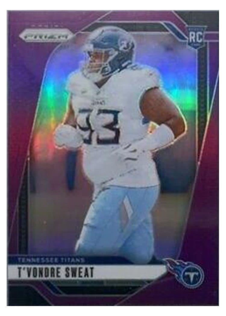 2024 Panini Prizm Base Set T'Vondre Sweat Purple #394 card