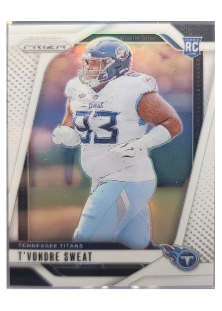 2024 Panini Prizm Base Set T'Vondre Sweat White #394 card
