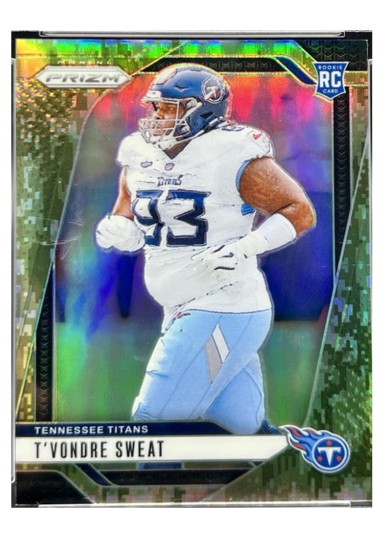 2024 Panini Prizm Base Set T'Vondre Sweat Forest Camo #394 card