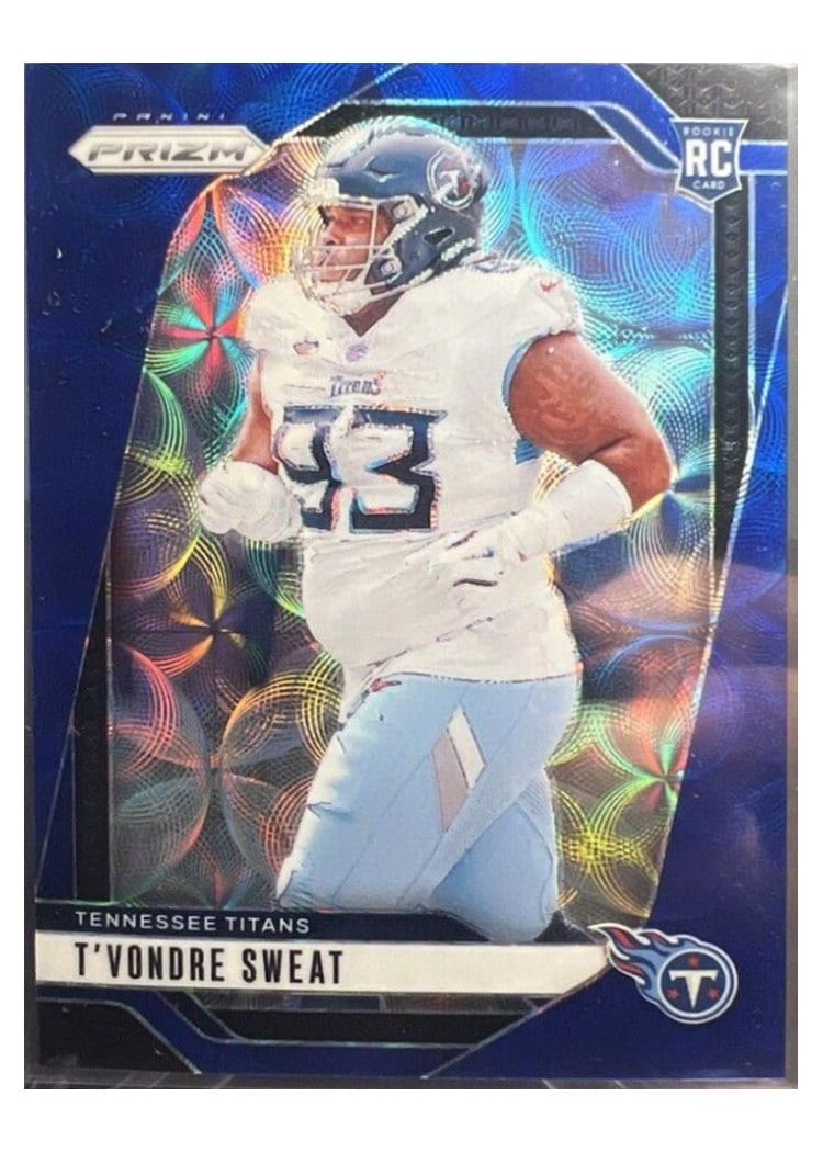 2024 Panini Prizm Base Set T'Vondre Sweat Choice Blue #394 card