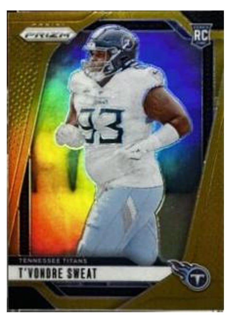 2024 Panini Prizm Base Set T'Vondre Sweat Gold #394 card
