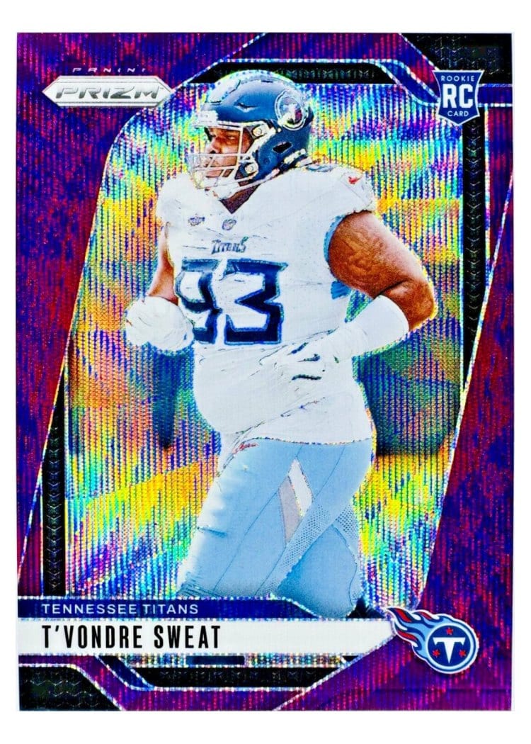 2024 Panini Prizm Base Set T'Vondre Sweat Purple Wave #394 card