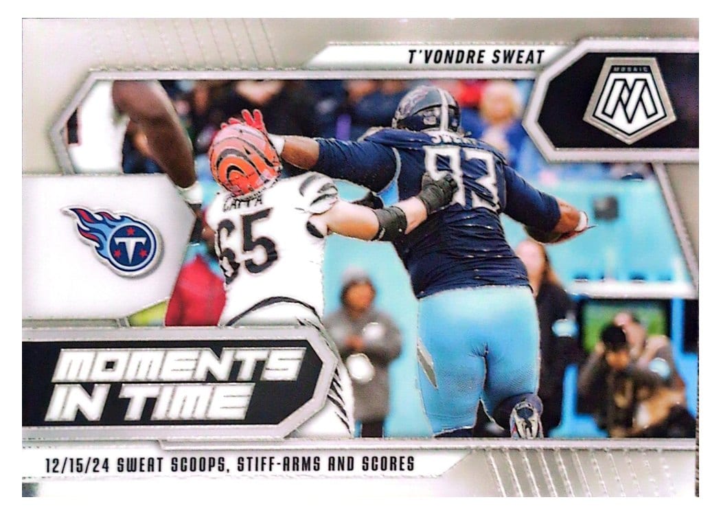 2025 Panini Mosaic Moments in Time T’Vondre Sweat #4 card
