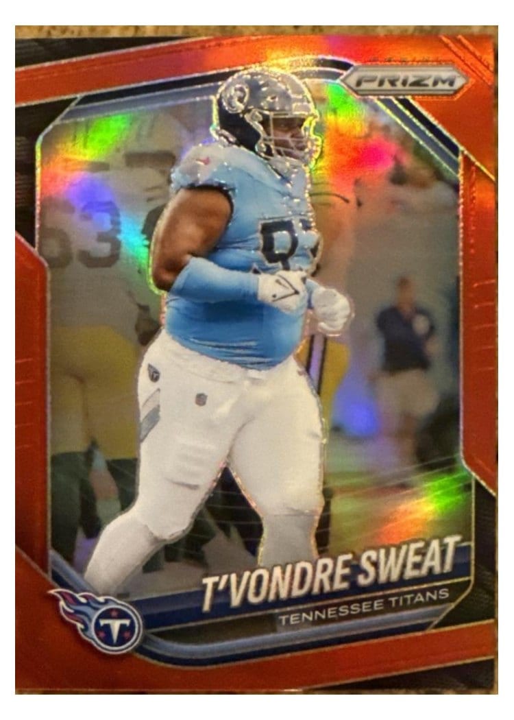 2025 Panini Prizm Base Set T'Vondre Sweat #80 card