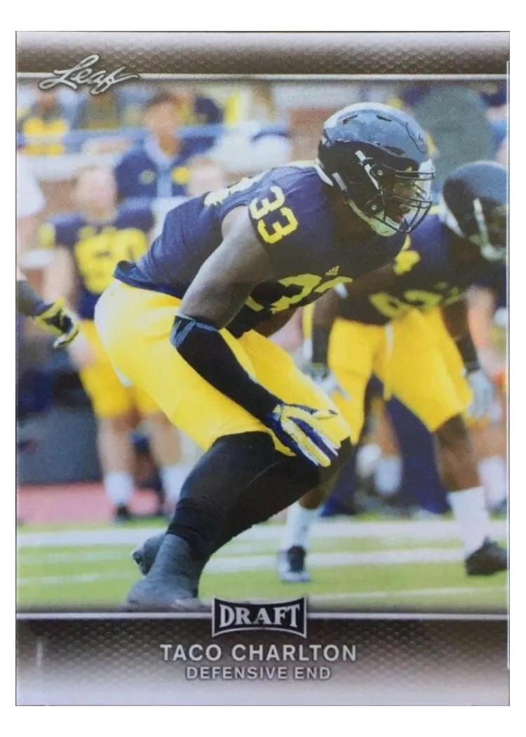 2017 Leaf Draft Taco Charlton #63 card