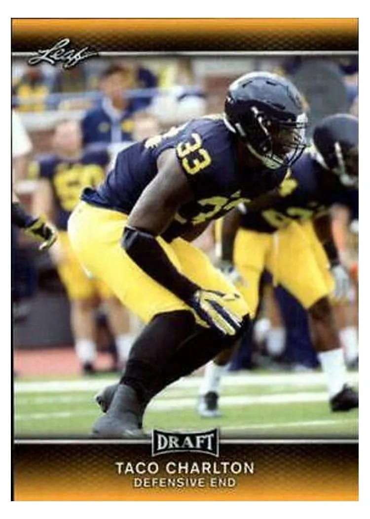 2017 Leaf Draft Taco Charlton #63 card