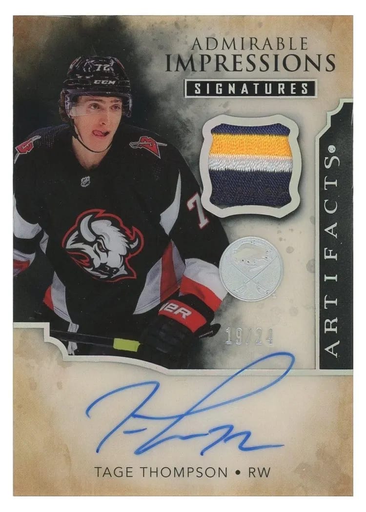 2023-24 Upper Deck Artifacts Admirable Impressions Tage Thompson #AI-TT card