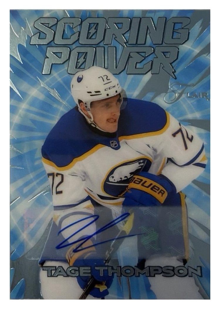 2025-26 Flair Scoring Power Autographs Tage Thompson #SP-11 card